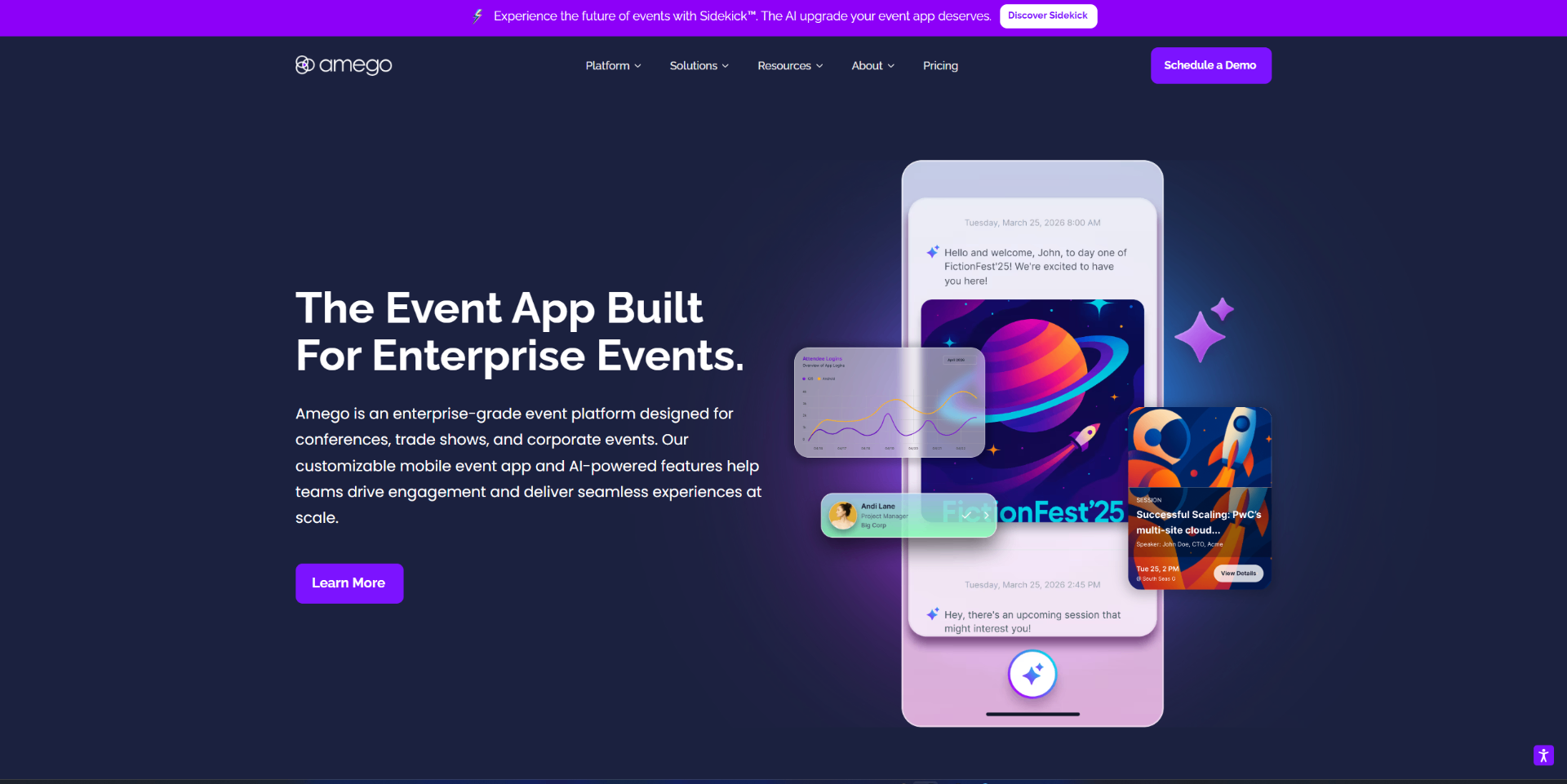 Amego website by NEDigitalStudio