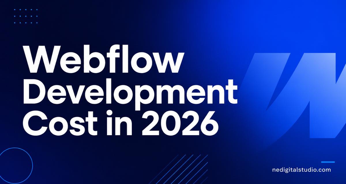 Webflow development cost in 2026
